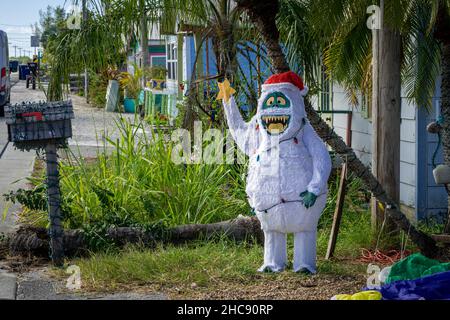 Le Grinch en Floride sur l'île de Matlacha Banque D'Images