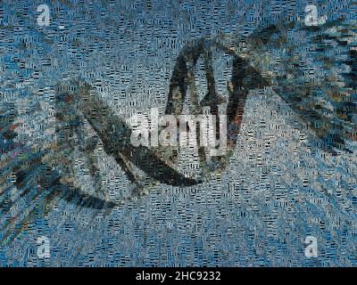 Code de chaîne d'ADN.Image composée de mots Banque D'Images