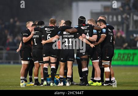 Barnett, Royaume-Uni.26th décembre 2021.Rugby, premier ministre.Saracens V Worcester Warriors.Stade StoneX.Barnett.Le caucus de Saracens.Credit: Sport en images/Alamy Live News Banque D'Images