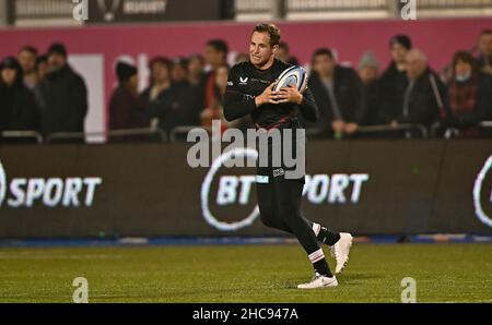 Barnett, Royaume-Uni.26th décembre 2021.Rugby, premier ministre.Saracens V Worcester Warriors.Stade StoneX.Barnett.Prises Max Malins (Saracens).Credit: Sport en images/Alamy Live News Banque D'Images