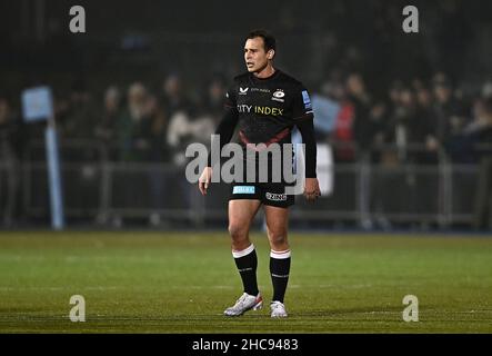 Barnett, Royaume-Uni.26th décembre 2021.Rugby, premier ministre.Saracens V Worcester Warriors.Stade StoneX.Barnett.Ivan van Zyl (Saracens).Credit: Sport en images/Alamy Live News Banque D'Images