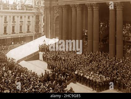 Couronnement d'Edward VII à la cathédrale Saint-Paul, Londres, en 1902 Banque D'Images