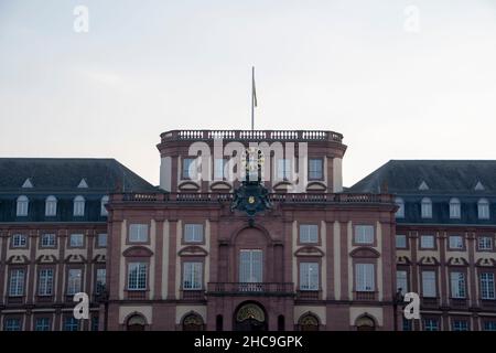 Paysage du palais baroque de Mannheim Mannheim Baden Wurttemburg Banque D'Images