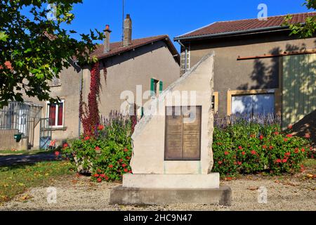 La première Guerre mondiale US 28th & 35th divisions Memorial à Neuvilly-en-Argonne (Meuse), France Banque D'Images