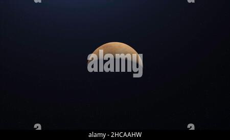 Surface de la planète Vénus tournant dans sa propre orbite dans l'espace.Vénus, belle sphère tournante, la planète la plus lumineuse du ciel, cosmos concep Banque D'Images