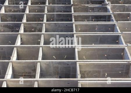 Chantier de construction.Grands immeubles d'appartements en construction.Construction en béton Banque D'Images