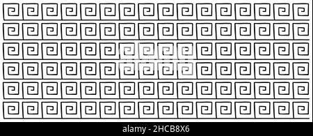 Mosaïque d'arrière-plan vectoriel sans couture avec motif de clé grec. Illustration de Vecteur