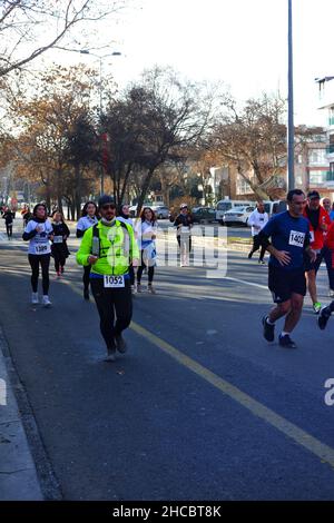 Ankara, Turquie.27th décembre 2021.'Ataturk Kosusu° course à l'honneur de la venue d'Ataturk à Ankara tenue par des citoyens bénévoles crédit: Del Calle/Alamy Live News Banque D'Images