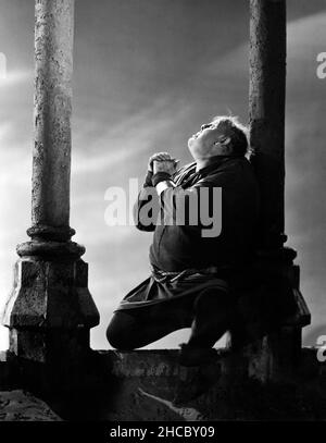 CHARLES LAUGHTON DANS LA CHASSE DE NOTRE DAME (1939), DIRIGÉ PAR WILLIAM DIETERLE.Crédit : RKO / Album Banque D'Images