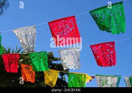 Papel Picado, Merida , Mexique Banque D'Images