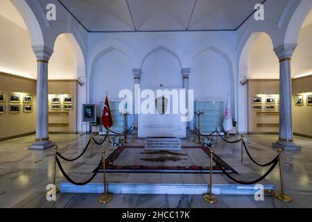 Burial temporaire de Mustafa Kemal Atatürk, fondateur de la République de Turquie, au Musée Ethnographique d'Ankara Banque D'Images