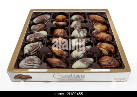 Chocolats Guylian Seashells Banque D'Images