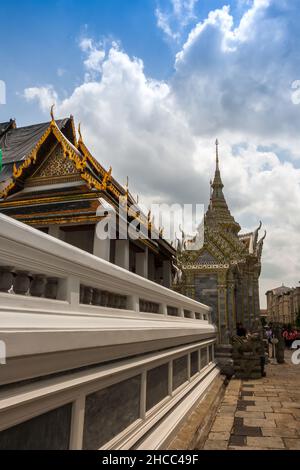 Dusit Maha Prasat Hall - une résidence et une salle d'audience principalement utilisées par les membres royaux un site historique du Grand Palais, Thaïlande, Bangkok Banque D'Images