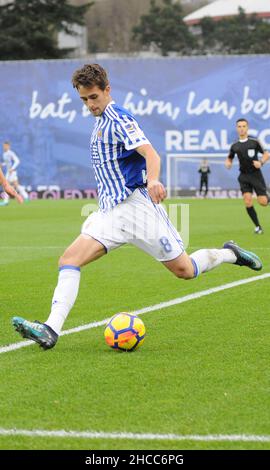 Adnan Januzaj, milieu de terrain de Real Sociedad (Credit image: © Julen Pascual Gonzalez) Banque D'Images