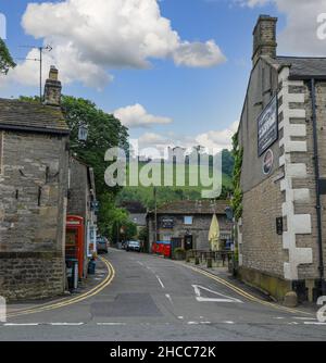 Castleton village, Derbyshire, Peak District National Park, Angleterre, Royaume-Uni Banque D'Images