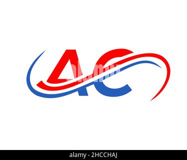 Logo AC Design for Financial, Development, Investment, Real Estate and Management Company Vector Template. Logo commercial AC Letter Linked. CA initial Illustration de Vecteur