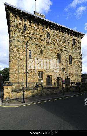 The Moot Hall, ville de Hexham, Northumberland, Angleterre Banque D'Images