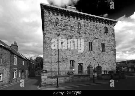 The Moot Hall, ville de Hexham, Northumberland, Angleterre Banque D'Images