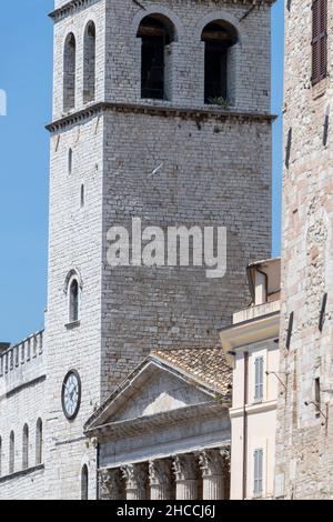 Assise, Italie.01st août 2019.Assise, Ombrie, Italie.Torre del Popolo crédit: Agence de photo indépendante/Alamy Live News Banque D'Images