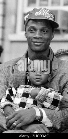 Darryl Strawberry Darryl Strawberry Jr son 1986Photo de John Barrett/PHOTOlink Banque D'Images