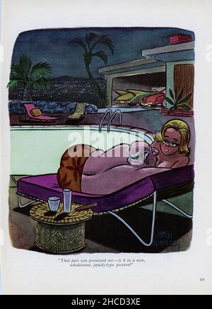 Vintage Mars 1965 numéro de 'Playboy' Magazine caricature, USA Banque D'Images