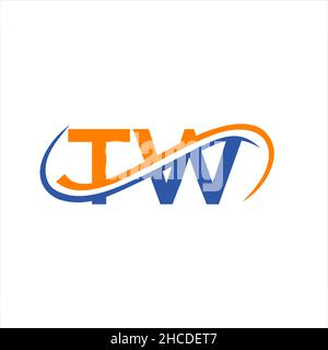 Lettre initiale TW logo Design. TW logo Design for Financial, Development, Investment, Real Estate and Management Company Vector Template Illustration de Vecteur