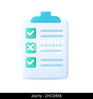 Presse-papiers et coches Illustration de Vecteur