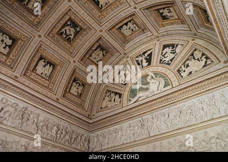 Palais te, Hall de Stucchi, Mantoue, Lombardie, Italie, Europe Banque D'Images