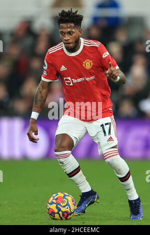 Newcastle, Royaume-Uni.27th décembre 2021.Fred #17 de Manchester United pendant le match à Newcastle, Royaume-Uni le 12/27/2021.(Photo de Mark Cosgrove/News Images/Sipa USA) crédit: SIPA USA/Alay Live News Banque D'Images