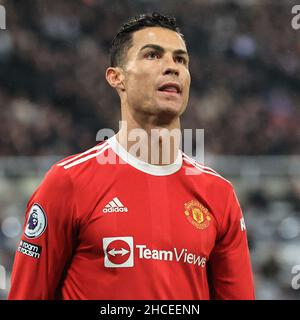 Newcastle, Royaume-Uni.27th décembre 2021.Cristiano Ronaldo #7 de Manchester United pendant le match à Newcastle, Royaume-Uni le 12/27/2021.(Photo de Mark Cosgrove/News Images/Sipa USA) crédit: SIPA USA/Alay Live News Banque D'Images