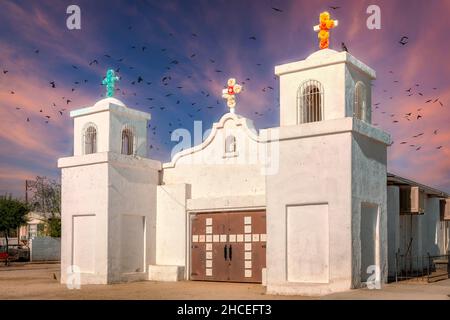 Église notre-Dame de Guadalupe à Guadalupe, Arizona près de Phoenix. Banque D'Images