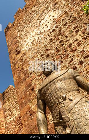 Roi Sancho I statue Château de Silves Portugal Banque D'Images