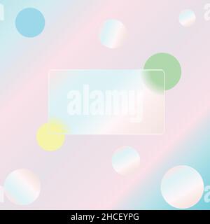 arrière-plan dégradé pour la conception de sites web en style de glassmorphisme, espace de copie, espace pour le texte Illustration de Vecteur