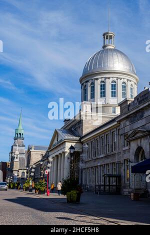 Villes canadiennes, marché Bonsecours, lieu historique national du Canada du marché Bonsecours, Rue Saint-Paul E, Vieux Montréal, Québec, Canada Banque D'Images