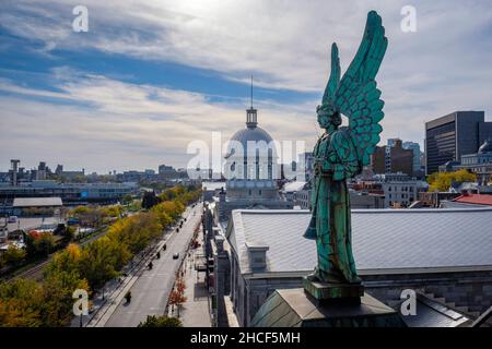 Guettez la chapelle notre-Dame-de-bon-secours, le marché Bonsecours, le marché Bonsecours, le Vieux-Montréal, le Vieux-Montréal, Québec, Canada Banque D'Images