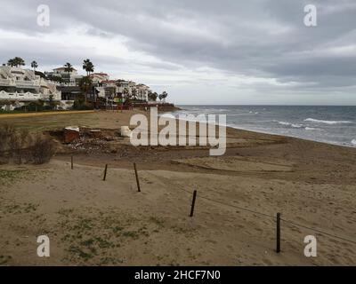 Côte de Calahonda, Costa de Mijas, Malaga, Andalousie, Espagne. Banque D'Images