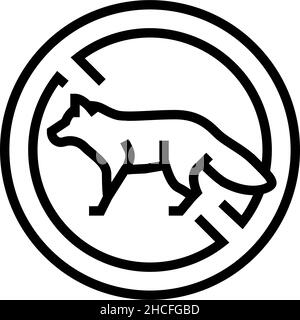 illustration vectorielle de l'icône de ligne de commande fox Illustration de Vecteur
