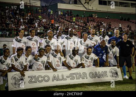 Rio de Janeiro, Brésil.28th décembre 2021.Au cours du jeu Jogo das Estrela 2021, tenu à l'Estádio Luso Brasileiro, situé dans la ville de Rio de Janeiro (RJ), ce mardi soir (28).Credit: Nayra Halm/FotoArena/Alay Live News Banque D'Images