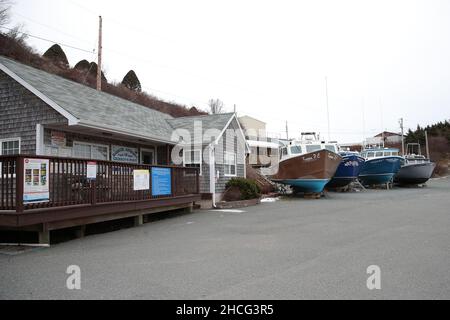 Morristown, Nouvelle-Écosse, Canada, décembre 25 2021.Port de Morristown Cribbons point.Luke Durda/Alamy Banque D'Images