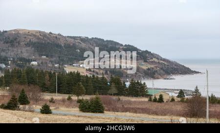 Ballant Cove (Nouvelle-Écosse) Canada, décembre 25 2021.Antenne de ballon.Luke Durda/Alamy Banque D'Images