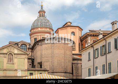 Ligne d'horizon historique de Reggio Emilia, Émilie-Romagne, Italie Banque D'Images