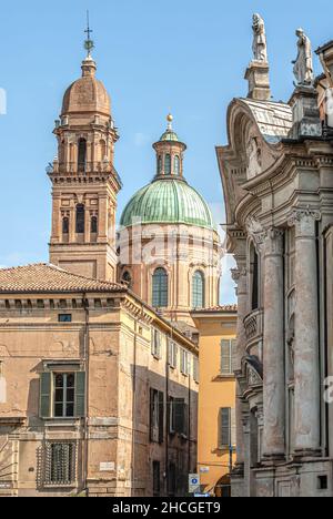 Ligne d'horizon historique de Reggio Emilia, Émilie-Romagne, Italie Banque D'Images