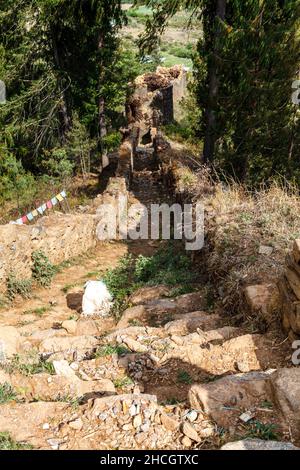 Ruines du drukgyel Dzong à Paro, Bhoutan occidental, Asie Banque D'Images