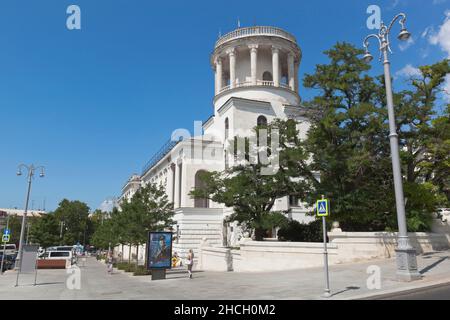 Sébastopol, Crimée, Russie - 29 juillet 2020 : le bâtiment du bureau de représentation de la République du Tatarstan dans la ville de Sébastopol, Crimée Banque D'Images
