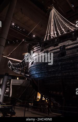 Le Vasa, navire de guerre suédois datant du 17th° siècle à Stockholm Banque D'Images