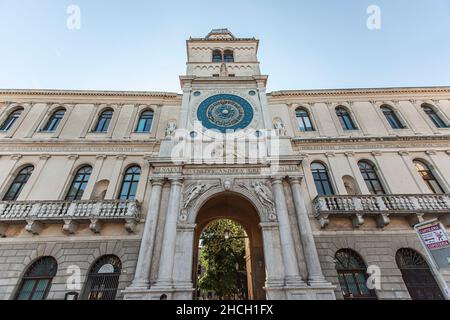 PADOVA, ITALIE 17 JUILLET 2020 : Tour de l'horloge à Padoue en Italie Banque D'Images