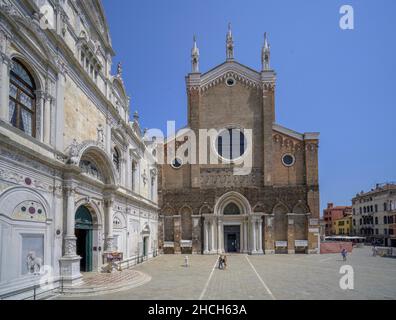 Eglise de Santi Giovanni e Paolo et Scuola Grande di San Marco, Castello, Venise, province de Venise, Italie Banque D'Images