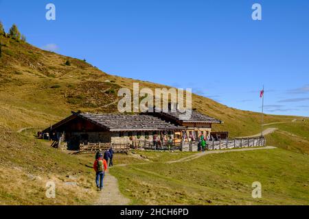 Inner Schwemmalm, zone de randonnée de Schwemmalm, Vallée d'Ulten, Tyrol du Sud, Italie Banque D'Images
