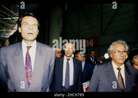 Archives 80ies : Michel Noir, politicien français et maire de Lyon, Rhône, région Rhône-Alpes, France, octobre 1988 Banque D'Images