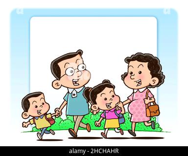 (211229) -- BEIJING, 29 décembre 2021 (Xinhua) -- les 10 principaux événements d'actualité de Xinhua en Chine en 2021 6.La Chine soutient les couples dans le fait d'avoir un troisième enfant les autorités centrales chinoises ont annoncé en juillet un plan politique pour permettre aux couples d'avoir un troisième enfant.Un mois plus tard, la loi du pays sur la population et le planning familial a été modifiée conformément à la nouvelle politique.L'amendement annule les mesures restrictives pertinentes, y compris les amendes pour les couples qui violent la loi pour avoir plus d'enfants qu'ils ne sont autorisés.Il prévoit également des mesures de soutien pour le changement de politique.(Dessin animé par Xu Jun/Xinhua) Banque D'Images